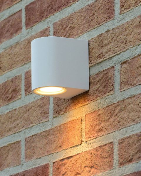 Lucide ZARO Außen-Wandleuchte GU10 Weiß IP44 69801/01/31