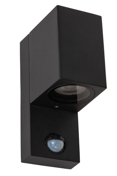 Lucide ZARO IR Wandleuchte GU10 Schwarz Sensor IP65 69802/01/30