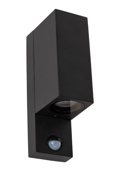 Lucide ZARO IR Wandleuchte 2x GU10 Schwarz Sensor IP65 69802/02/30