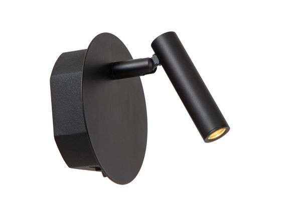 Lucide JOLIJN LED Wandleuchte 2W 360° drehbar Schwarz 77288/03/30
