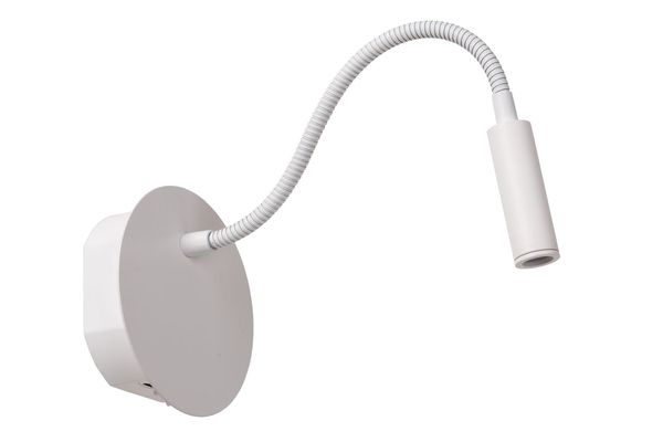 Lucide JOLIJN LED Wandleuchte 2W mit flexiblem Lesearm Weiß 77289/03/31