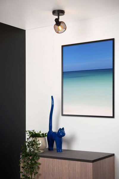 Lucide MAREN Deckenleuchte E14 360° drehbar Schwarz 77978/01/30