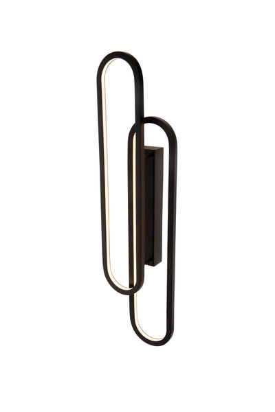 Lucide THELMA LED Wandleuchte 35W dimmbar Warmweiss Modern Schwarz 78200/33/30
