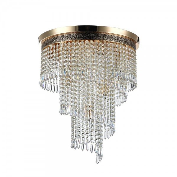 Maytoni Cascade Kronleuchter, Hängeleuchte 7x E14 Gold