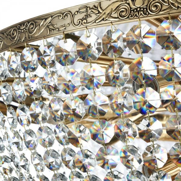 Maytoni Palace Kronleuchter, Hängeleuchte 18x E27 Aktik-Gold / Vintage