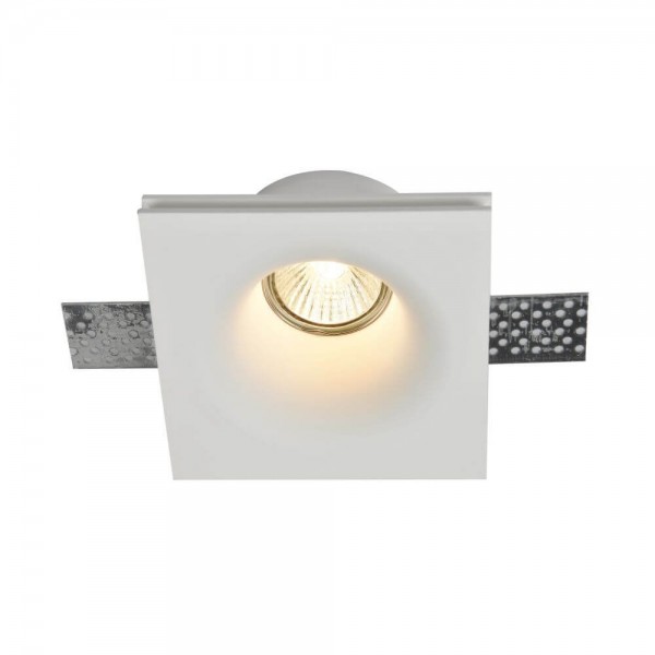 Maytoni Gyps Modern Downlight, Einbauleuchte GU10 Weiss 14cm