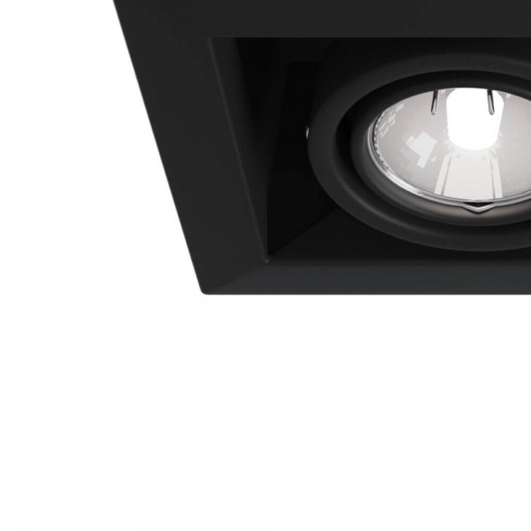 Maytoni Metal Modern Downlight, Einbauleuchte 2x GU10 Schwarz flexible Ausrichtung