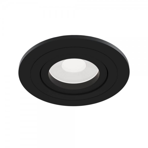 Maytoni Atom Einbauleuchte GU10 Schwarz Ø92mm