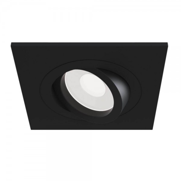 Maytoni Atom Downlight, Einbauleuchte GU10 quadratisch Schwarz