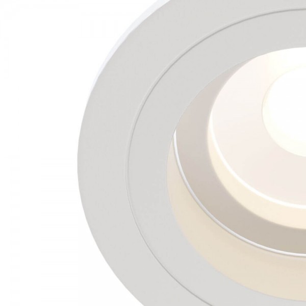 Maytoni Atom Downlight, Einbauleuchte GU10 rund Weiss Ø92mm