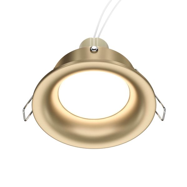Maytoni Slim Downlight, Einbauleuchte GU10 Matt-Gold Ø8,5mm