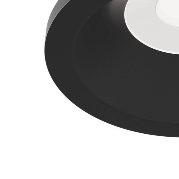 Maytoni Zoom Einbaustrahler GU10 rund Schwarz IP65 wasserfest Ø85mm