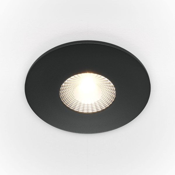 Maytoni Zen LED Downlight, Einbauleuchte 7W Schwarz 90Ra Ø9mm Neutralweiss