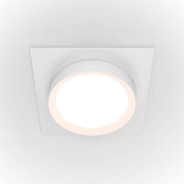Maytoni Hoop Downlight, Einbauleuchte GX53 Weiss