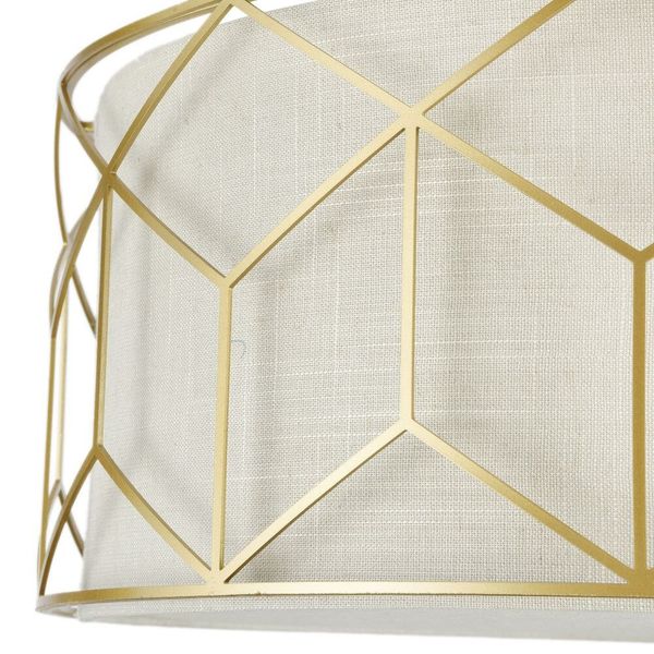 Maytoni Messina Deckenleuchte 3x E27 Gold Leinen