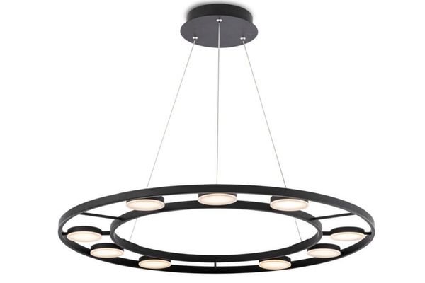 Maytoni Fad LED Pendelleuchte, Hängeleuchte 63W Schwarz Aluminium
