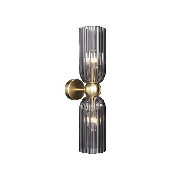 Maytoni Antic Wandleuchte, Wandlampe 2x E14 Grau Gold-Farbe