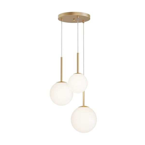 Maytoni Basic form Pendelleuchte, Hängeleuchte 3x E14 45cm Gold-Farbe
