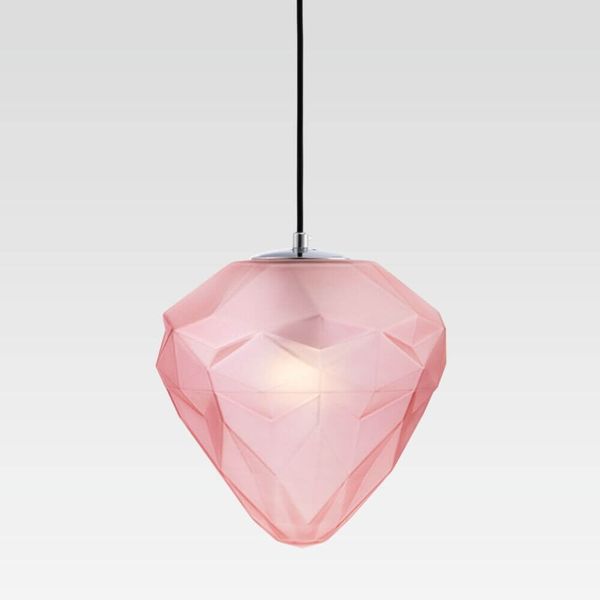 Maytoni Globo Pendelleuchte, Hängeleuchte E27 Chrom rosa, pink Glas