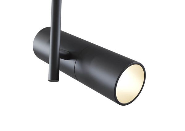 Maytoni Elti Stromschienenleuchte GU10 1-Phase pulverbeschichtet schwenkbar Schwarz