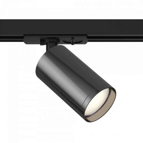 Maytoni Focus Stromschienenleuchte GU10 1-Phase schwenkbar Schwarz Graphit