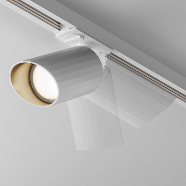 Maytoni TR087-1-GU10-W Stromschienenleuchte GU10 1-Phase schwenkbar Weiss