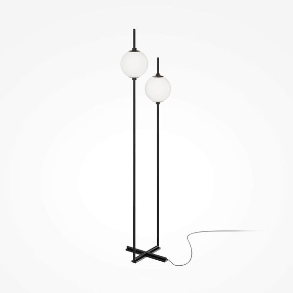 Maytoni The Sixth Sense LED Stehleuchte, Stehlampe 2x 12W Schwarz Warmweiss