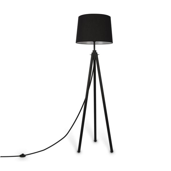 Maytoni Calvin Stehleuchte, Stehlampe E27 Schwarz