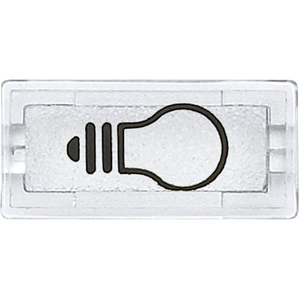 Merten 395669 Symbole, rechteckig, Licht, glasklar