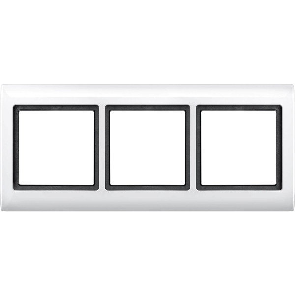 Merten 400319 AQUADESIGN-Rahmen, 3fach, polarweiß