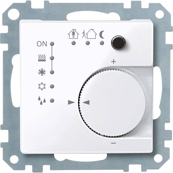 Merten 616725 KNX Raumtemperaturregler UP/PI mit Tasterschnittstelle 4fach, aktivweiß glänzend, System M