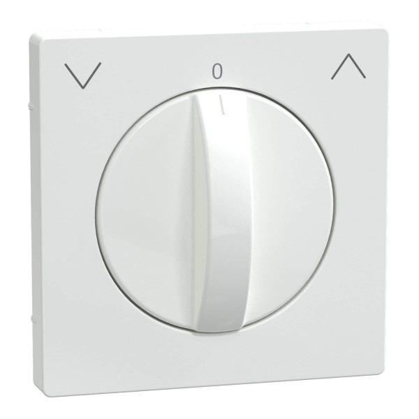 Merten MEG3875-6035 Zentralplatte für Rollladen-Tast-Rastschalter-Einsatz, Lotosweiß, System Design