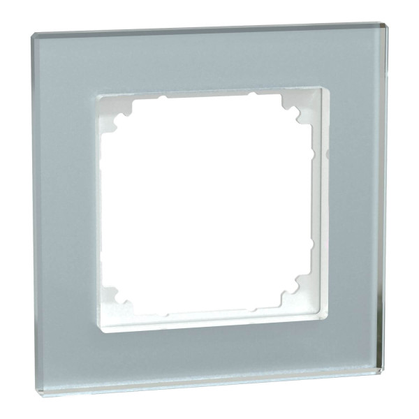 Merten MEG4010-2320 Echtglasrahmen 1fach Kristallweiß M-Plan