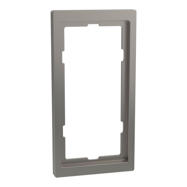 Merten MEG4025-6550 D-Life Rahmen, 2fach für Rasiersteckdose, Nickelmetallic