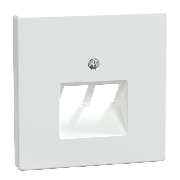 Merten MEG4522-6035 System Design Abdeckung UAE-Einsatz RJ45 2-fach lotosweiß glänzend