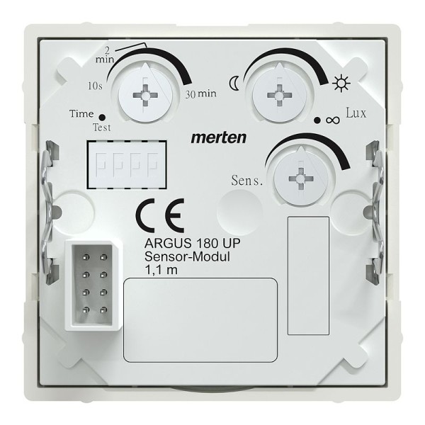Merten MEG5711-0319 ARGUS Präsentmelder Sensor-Modul mit Schalter System M polarweiß glänzend