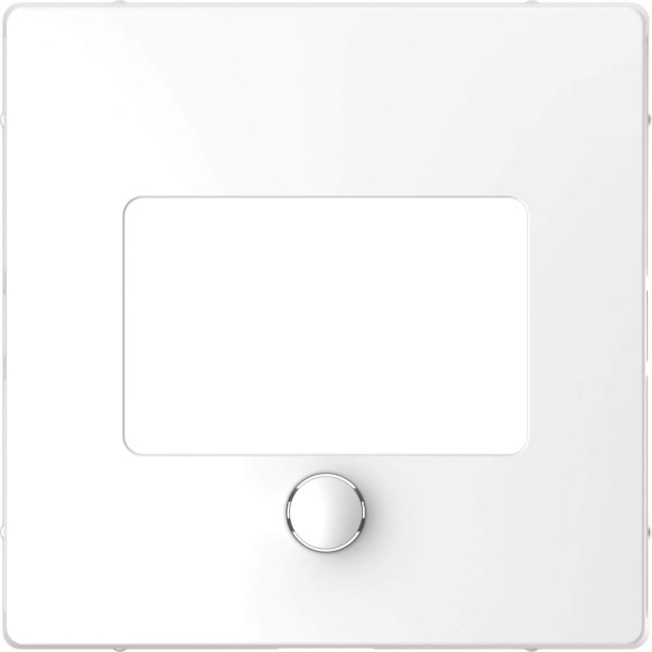 Merten MEG5775-6035 Zentralplatte für Universal Temperaturregler-Einsatz mit Touch-Display Lotosweiß, System Design