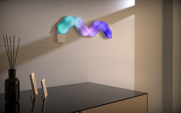 Müller Licht LED Dekolicht Magic Panel Hexagon smart RGB+white 12er-Set 21000131