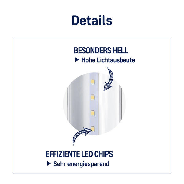 Müller Licht LED Leuchtröhre 16.5W 220-240V G13 2000lm 3000K Glas Röhre 1200mm 400114