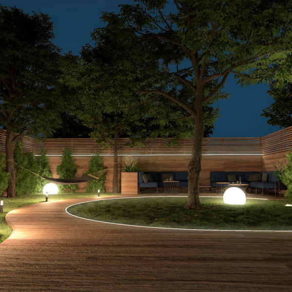 Müller Licht LED Outdoor Wegeleuchte tint LED-Gartenspots Flores, 3er-Set, Gen2, white+color 404041