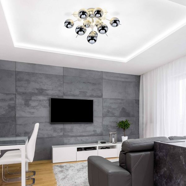 Näve G9 Deckenleuchte EXPLOSION Ø57cm chrome 1085142