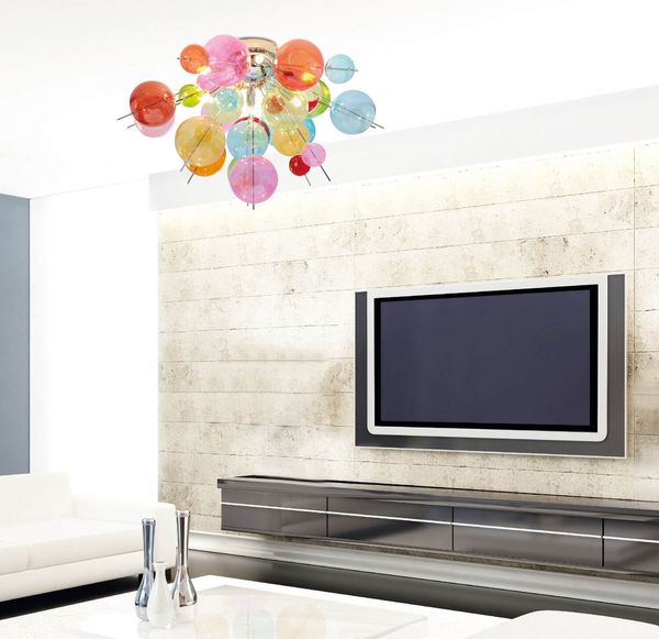 Näve G9 Deckenleuchte EXPLOSION Ø57cm bunt 1085161