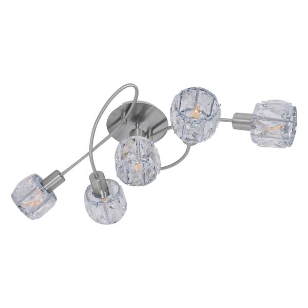 Näve LED Spotleuchte JOSEFA 61x36cm 200W Warmweiss stahl-blank 1281050
