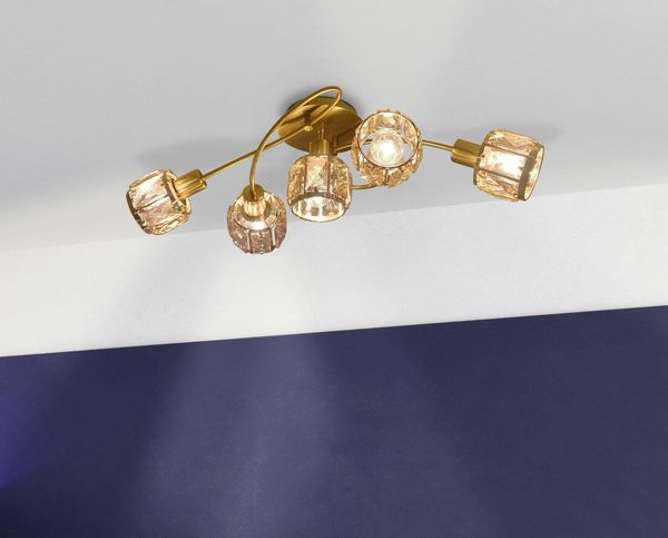 Näve LED Spotleuchte JOSEFA 61x36cm 200W Warmweiss gold 1281058