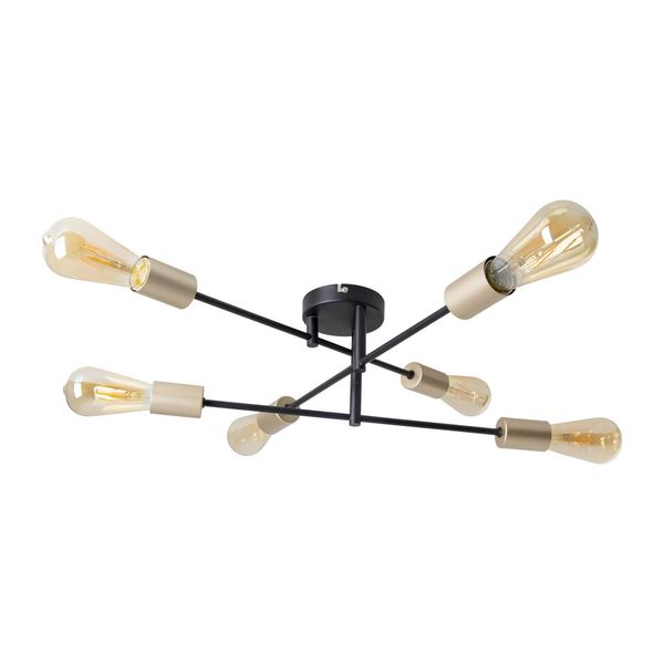 Näve E27 Deckenleuchte MODO Ø54,5cm schwarz 1365722