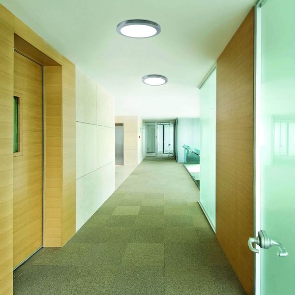 Näve LED Deckenleuchte BONUS Ø33cm 24W Steuerbare Lichtfarbe chrome RGB 1366042