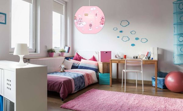 Näve Lampenschirm KID BALLON Ø40cm bunt Prinzessin 4117004