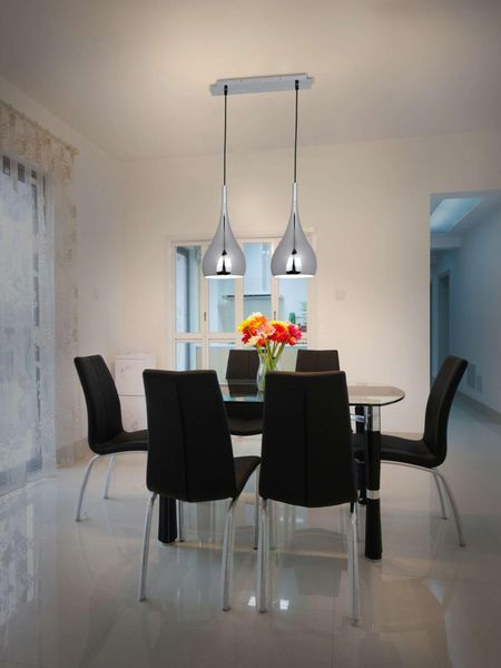 Näve E27 Pendelleuchte STYLE Ø16cm chrome 6029142