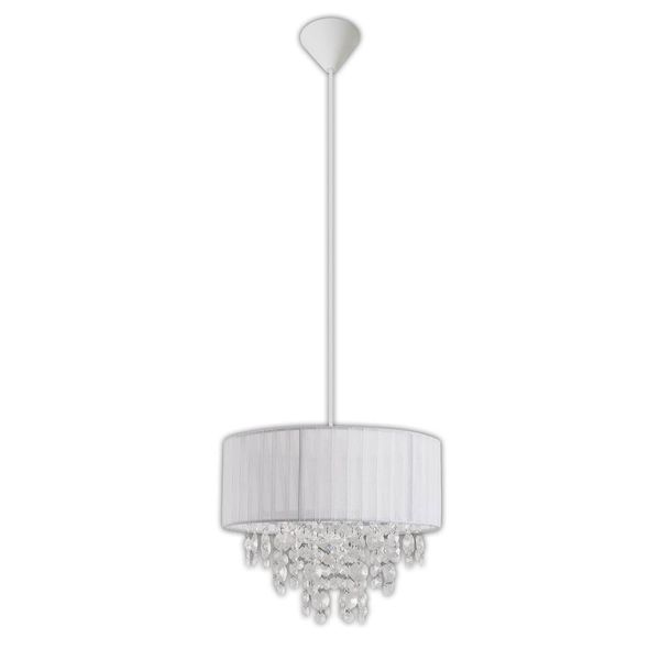 Näve LED Pendelleuchte KRISTALLO Ø30cm 40W weiß 6114923