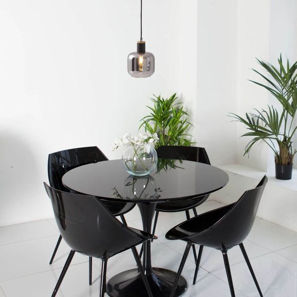 Näve E14 Pendelleuchte FUMOSO 13x13cm schwarz 6116622